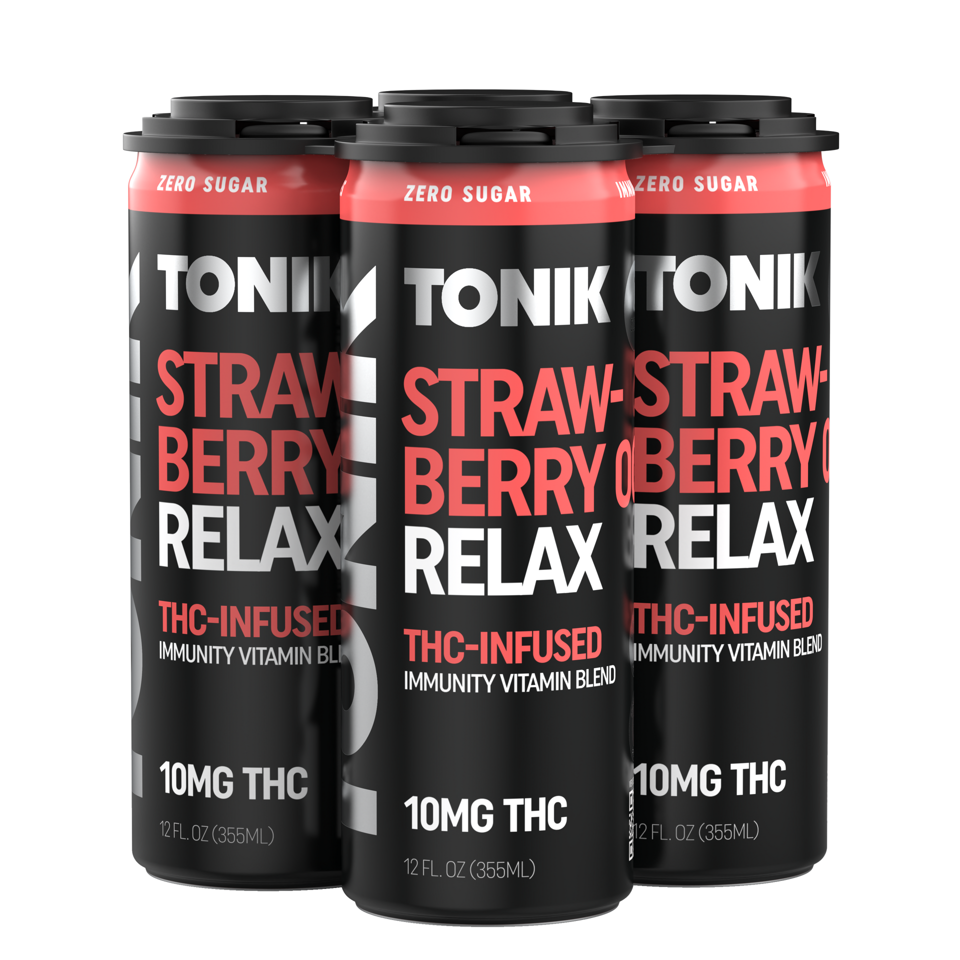 Strawberry OG Relax (10mg THC) 4-Pack – Tonik