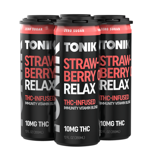 Strawberry OG Relax (10mg THC) 4-Pack – Tonik